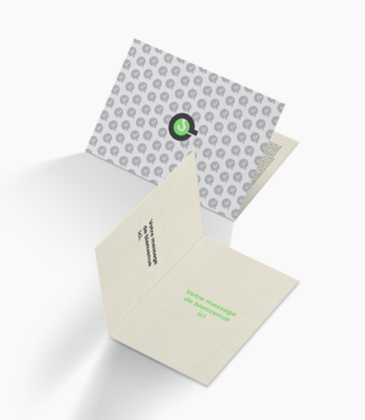 Carte personnalisée 2 volets - Welcome Pack
