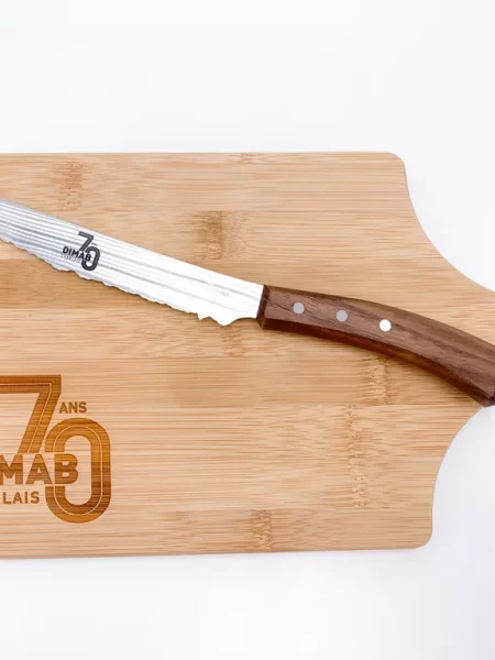 Planche à découper et couteau Panorama Knife personnalisée DIMAB