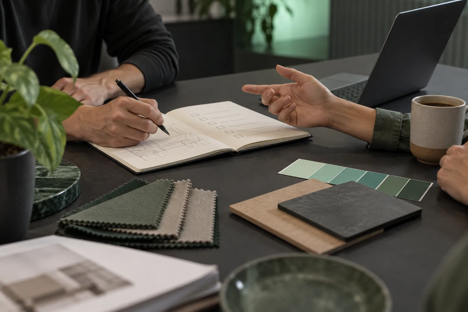 Discussing the project criteria with an advisor