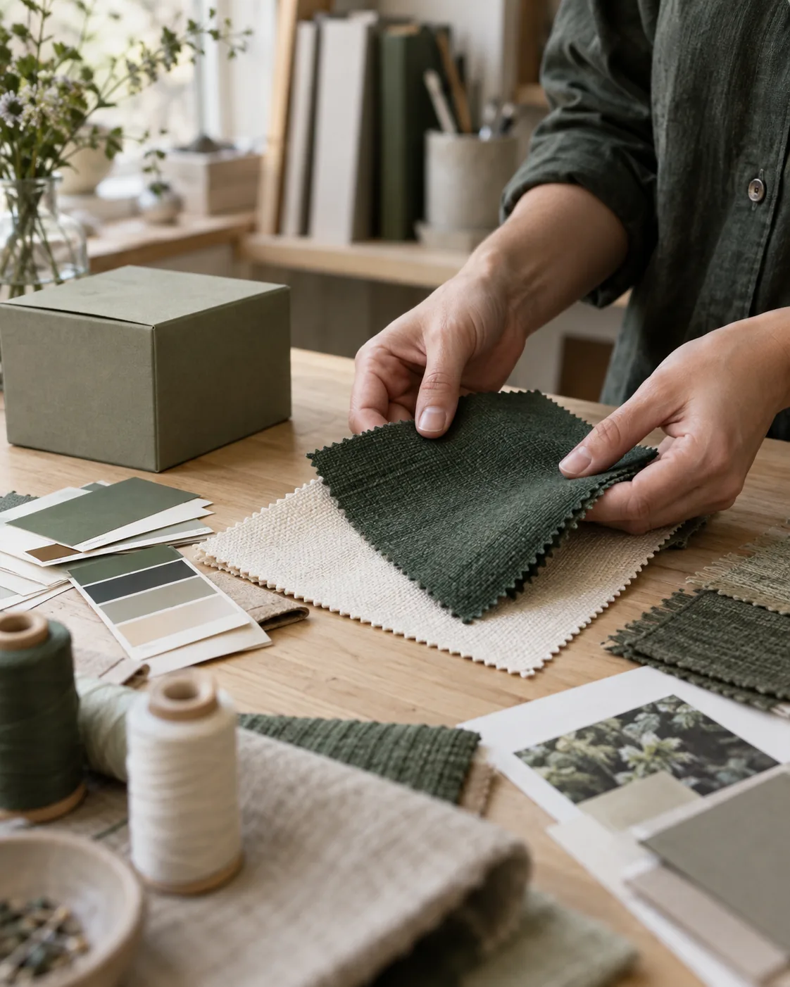 Création sur mesure : choix des tissus et des couleurs