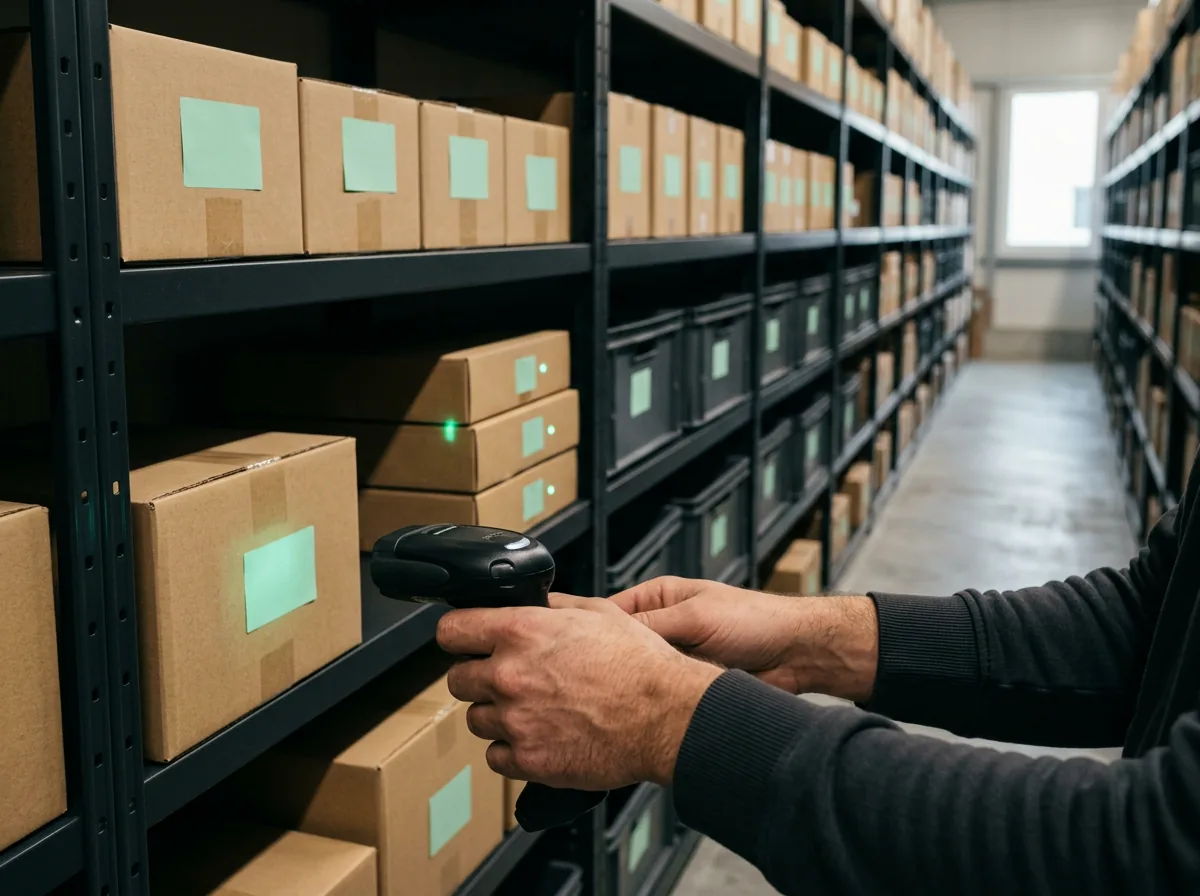 Stockage du merchandising en entrepôt