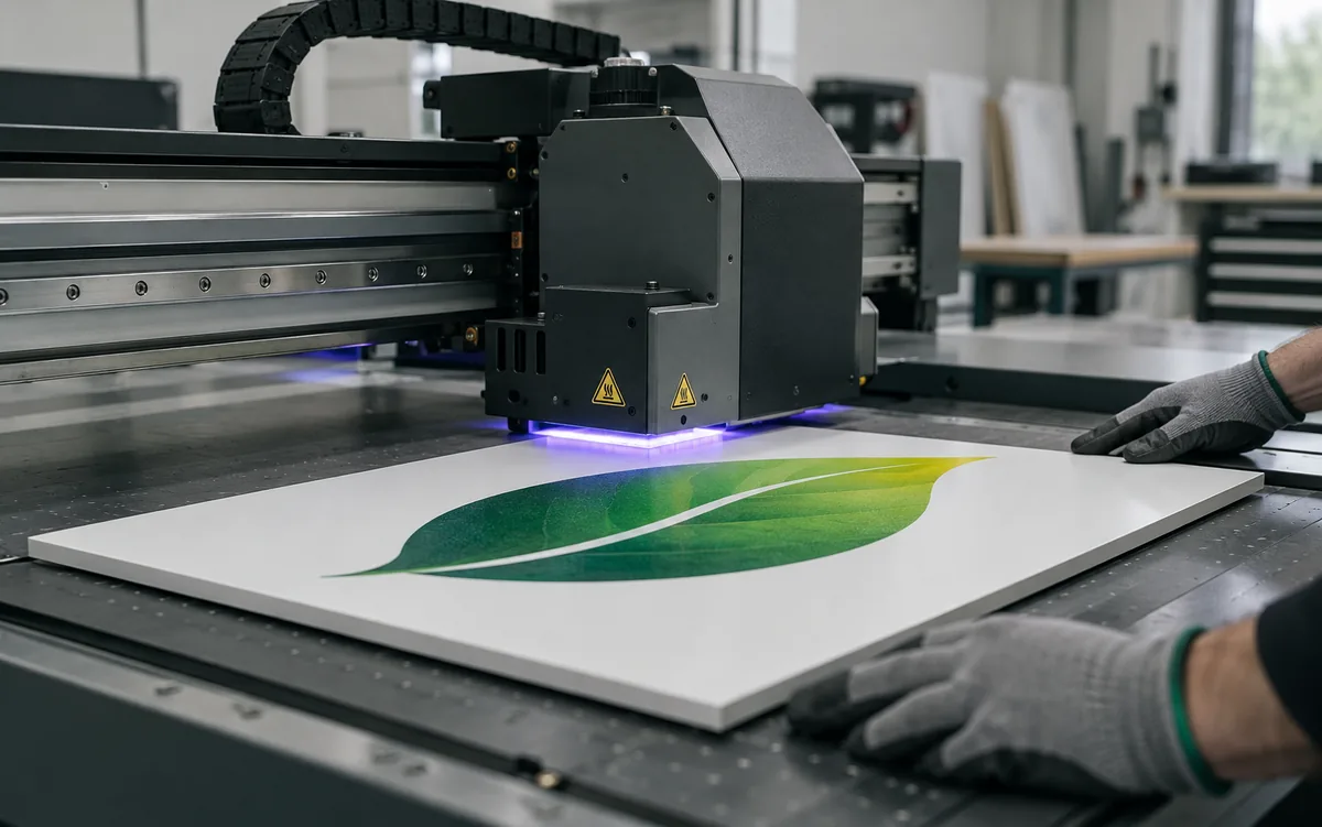 Digital printing on a rigid panel